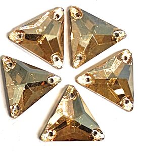 Gold champange  triangle 16x16mm