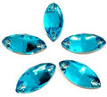 Aquamarine navette 7x15mm
