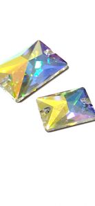 Crystal ab rectagle 13x18