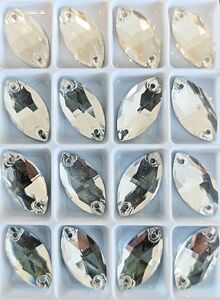 Clear navette 9x18mm