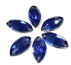 Blue navette 7x15mm