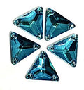 Aquamarine triangle 16x16mm