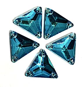 Aquamarine triangle 16x16mm