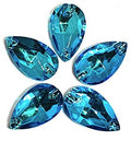 Aquamarine drop 13x22mm