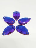 Purple velvet drop 17x28mm