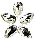 Clear drop 13x22mm