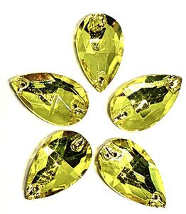 Citrine drop 13x22mm