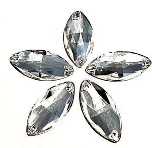 Clear navette 15x32mm