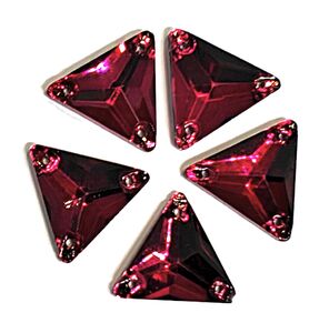 Fuchsia triangle 16x16mm